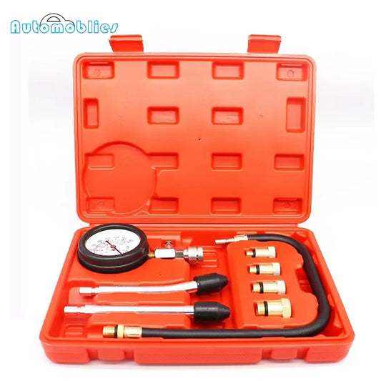 Engine Cylinder Compressions Tester Kit 0-300PSI With M10 M12 M14 M18